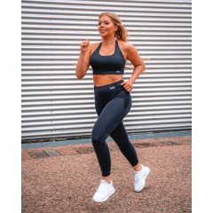 Legging push-up détails résille noir