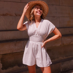 Combishort total broderies & crochet