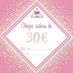 Chèque cadeau 30€