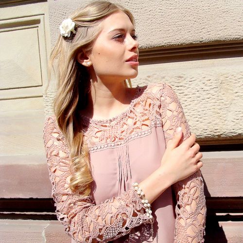 BLOUSE CROCHET ROSE