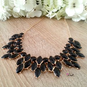 COLLIER DIAMANTS NOIRS