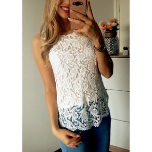 TOP BLANC DENTELLE