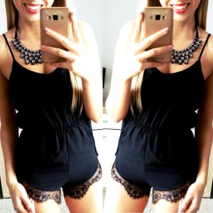 COMBI DENTELLE NOIRE